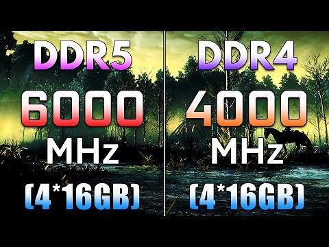 6000MHz DDR5 vs 4000MHz DDR4 | RAM Test | PC Gameplay Tested
