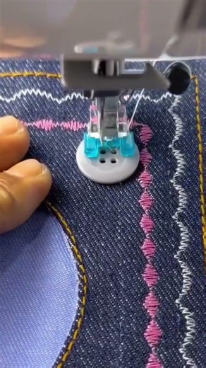 Sewing buttons on clothes using a sewing machine is very practical