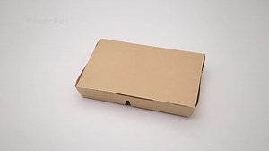Disposable Portable Packaging Food Paper Container Boxes Fast Food Packaging