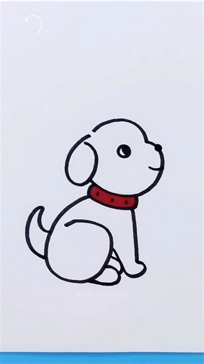 🐶 Como dibujar un perrito paso a paso #drawing #dog #dibujofácil