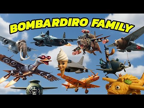 ALL BOMBARDIRO FAMILY Italian Brainrot Animals Meme Song