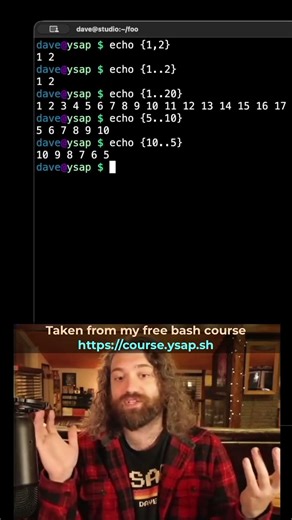 Bash Range Syntax: From One to Many