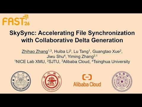 FAST '26 - SkySync: Accelerating File Synchronization with Collaborative Delta Generation