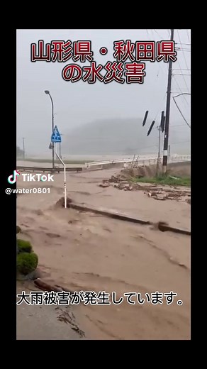 最新・水災害の実態（山形県／秋田県）#最上川 #氾濫 #危険 #大雨 #ゲリラ豪雨 #気象庁