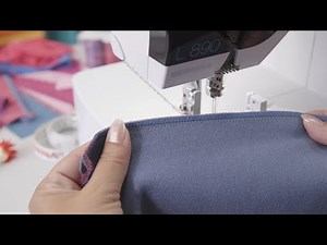 L 890 Overlock/Coverstich-Combo: Overlockstich wählen und einfädeln im geführten Modus