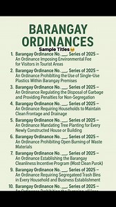 179K views · 1.9K reactions |  Sample Barangay Ordinances 1....