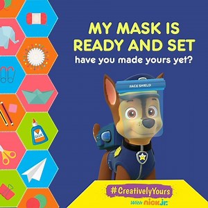 13 reactions | Chase can’t wait to see what you’ve created. Go ahead, make your own, and show off your talents. Be the #SuperJunior of the week and get featured on television. T&C: https://bit.ly/3ge7HhP #CreativelyYoursWithNickJr #PawPatrol #NickJr #NickJrIndia #ForYourJr #FaceShield #Art #Artistic #funathome #funathomewithkids #artathomekit #artathome #artathomechallenge #Drawings #craftroom #scienceforkids #photographyforkids | Nick Jr. India | Facebook