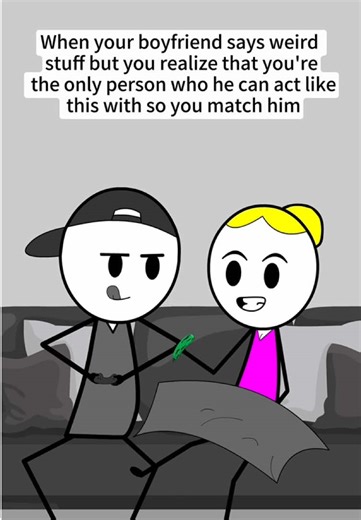 We be weird together #animation #couple #fyp #funny #girlfriend | couple