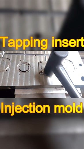 Tapping Inserts into Injection Mold | Making an Old Mold Usable #TappingInsert
