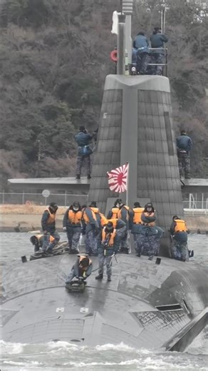 Taigei-class Submarine Departure #shorts