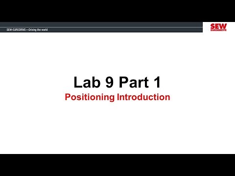 MOVIDRIVE® B Training Session 6 - Lab 9 Part 1 - Positioning Introduction