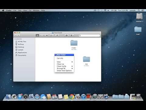 How to create new folder on a mac