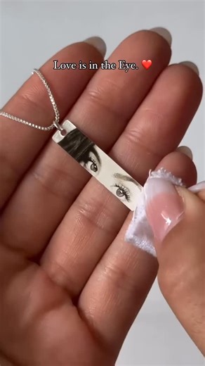 925 Sterling Silver jewellery by SilverBoxOriginal | Those eyes remind me that I am loved. How to Order? 1-go to website (link in bio) 2-Select The product 3-Upload photo to engraved 4- Add to... | Instagram