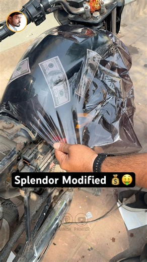Splendor Modified…💰🤑🤑 #shorts #splendormodified #bikesticker #smokelamination