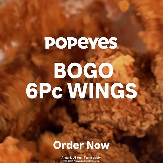 15 reactions · 23 shares | Buy 6 wings, get 6 wings FREE. Double the flavor, double the flex. | Popeyes | Facebook