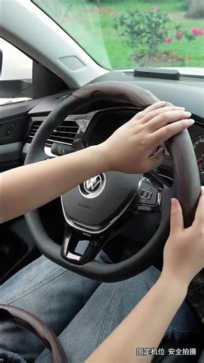 Premium wood grain steering wheel cover, matte finish, non-reflective