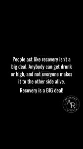561 reactions · 337 shares | Recovery is a BIG deal — it transforms lives and proves strength beyond measure. 﫶 . . #Addiction_Recovery_Unity #StengthInHealing #JourneyToFreedom #RecoveryMatters #fypシ #HealingStartsHere #YouAreNotAlone #ChooseRecovery #BreakTheStigma #TransformYourLife #RecoveryJourney | Addiction Recovery | Facebook