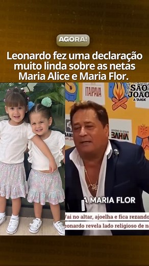 SERTANEJANDO SHOW on Instagram: "Leonardo emocionou os fãs ao fazer uma declaração linda e cheia de carinho sobre as netas Maria Alice e Maria Flor. Com o coração transbordando de amor, o cantor falou sobre a alegria que as pequenas trazem para sua vida e como cada momento ao lado delas é especial. 🎥 @atardeoficial"