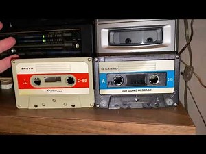 Thrift store find - Playing an answering machine cassette (est. mid 70s-80s?)