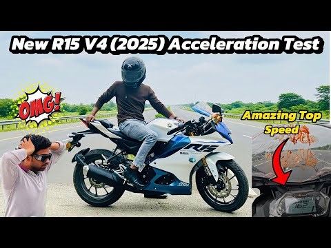 2025 Yamaha R15 V4 | Acceleration & Top Speed Test🚀– Beast Mode ON!🔥