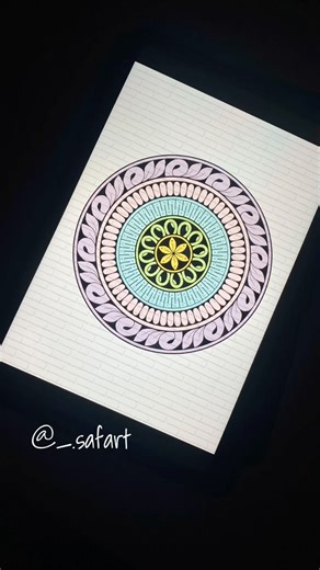Digital Mandala art. #shorts #art #diy #digitalart #bohoart #asmr #artwork #mandala