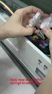 Maintenance Tutorial: How to extract white ink from a white ink cartridge