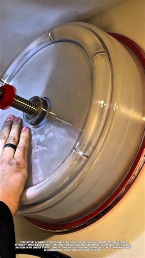 Amazing Spring Mechanism Inside Transparent System | How It Works!.