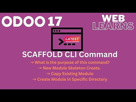 Create module using SCAFFOLD command Odoo 17 Tutorial