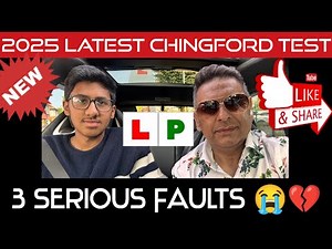 2025 Chingford Test Route | 3 Serious Faults | Driving Test | Driving Mock Test