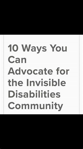 Tips on how to Advocate for those living with Invisible Disabilities… #InvisibleDisability #fyp #Disability #Advocacy #Awareness #InThusDay #AdvocacyInAction #ChronicIllness #Pain #Fibromyalgia #Veterans #Vets4Fibro #TeamFibro | The Fibromyalgia Pain Chronicles