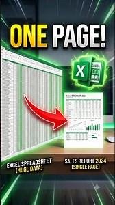 How to Fit Large Excel Table on One Page 📄 | Print Entire Sheet on One Page #Shorts