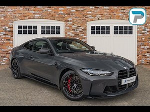 2021/21 BMW M4 COMPETITION IN DRAVIT GREY METALLIC WITH TWO TONE SILVERSTONE/BLACK LEATHER