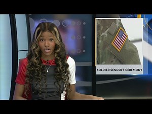 Soldier send-off ceremony