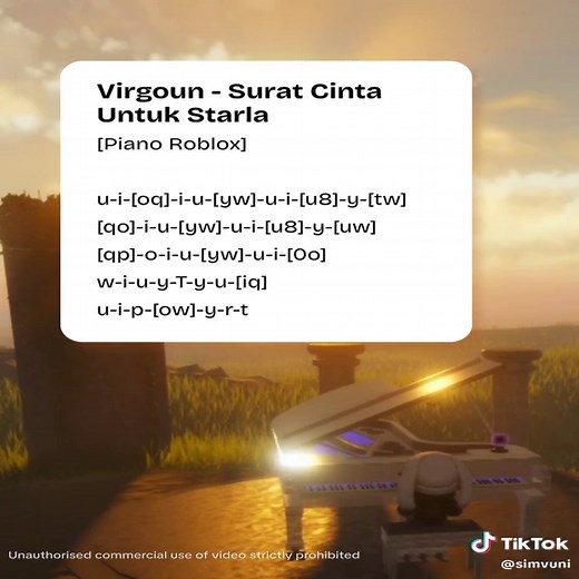 Piano Sheet Virgoun - Surat Cinta Untuk Starla