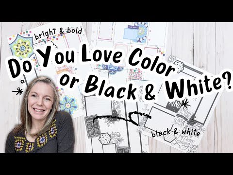 🎨 COLORFUL or 🖤 BLACK & WHITE? Which planner style do YOU prefer?