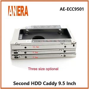 [Hot Item] Aluminium 12.7mm 2ND Hard Drive Disk Caddy Bracket Adapter Second 2.5inch HDD Caddy Laptop