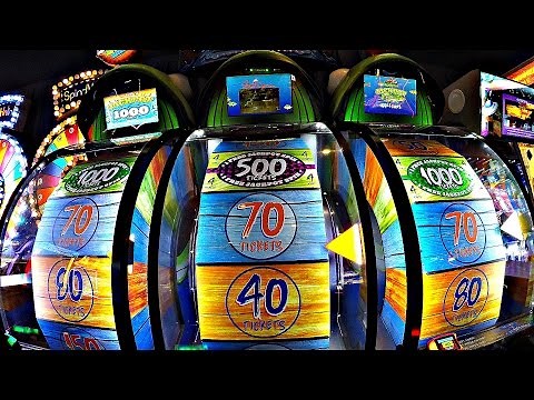 Arcade Big Bass Wheel Ticket Redemption Arcade Game Play!