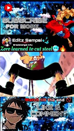 Zoro learnt to cut steel 🥶🔥|#onepiece#zoro#shorts