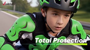 Youth Dirt Bike Gear, JUSTDOLIFE 5 PCS Motorcycle Armbor Protection Jacket, Kids Motorcycle Armor with Knee Pads Elbow Pads Chest Protector Racing for Outdoor Sports