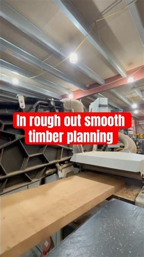 In rough out smooth timber planning #woodworking ￼