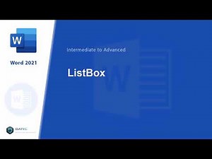 #200 - VBA: ListBox in Microsoft Word