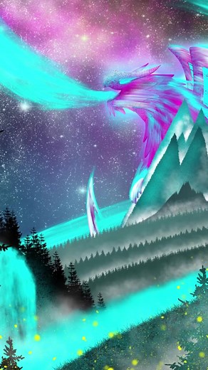 Anime Art: Drawing a Colorful Dragon Scene