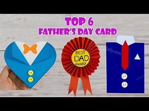 6 Ways Making Father's Day Card Tutorial | DIY Father's Day Card Ideas | DIY Card for DAD