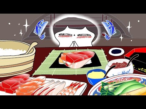 SUSHI ROLL Special ASMR / Animation ASMR