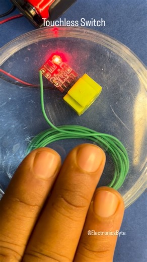 Electronics Byte on Instagram: "A touch switch module (TTP223) can be converted to a highly sensitive switch that can be activated without actually touching it. Solder a coil to the indicated points and jumper pad B to make it toggle. #electronics"