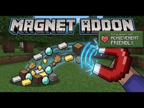 🧲 Magnet Addon Smart Item Attraction System for Minecraft Bedrock 1.21+
