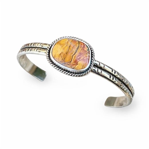 Red Creek Jasper Sterling Silver Cuff Bracelet, Unique Artisan Handmade Jewelry - Etsy