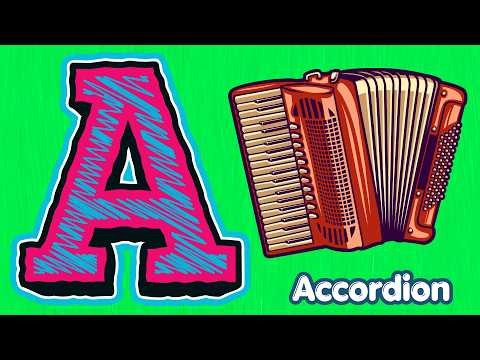 ABC Musical Instruments Song | Learn Instruments A–Z for Toddlers | Alphabet Song