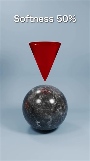 Kawaken 3DCG on Instagram: "Glass Cone Physics Simulation . . . . . #asmr #blender #blender3d #satisfying #satisfyingasmr"