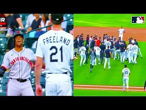 Rafael Devers Kyle Freeland Fight Benches Clear After Home Run | Giants Rockies 2025 MLB Highlights